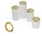 KKM SEALS Aramidfaser Dichtungsringe Set Sanitär - Wasserhahn Dichtung 1/4 - Flachdichtung Gummi - Dichtungen Isolierung - Dichtungsring - Dichtungsset (100 Stück, 10,7x6x2mm)