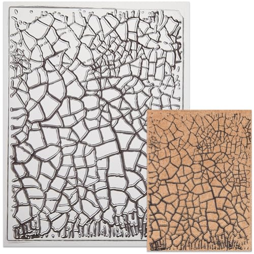 craspire Vintage Crack Clear Stamps Retro Hintergrund Wiederverwendbare Transparente Silikon-Stempelsiegel Für Journaling, Kartenherstellung, Scrapbooking, Fotoalbum, Dekorative DIY