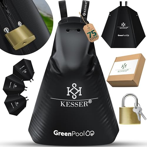 KESSER® Baum-Bewässerungssack 2er Set 75L Wassersack, Baumbewässerungsbeutel, PVC-Tasche langlebig & UV-beständig, Baumbeutel Garten Bewässerungssystem & gezielte Bewässerung von Bäumen, mit Schloss