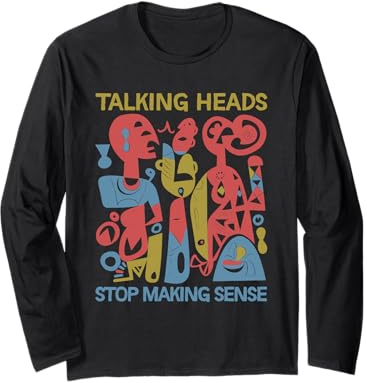 Stop Making Sensee Talking Heads Retro Funny design Long Sleeve T-Shirt