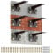 Housolution 6 Pouces Supports d'Étagère, 6 PCS Supports d'Étagères Flottantes, Supports de Fixation Murale en Bois Supports en L en Métal Épais pour Étagères Équerre d'Étagère Murale Grande Capacité