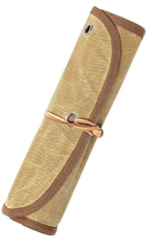 OFFSCH Camping Aufbewahrungstasche Aus Strapazierfähigem Canvas Tragbare Picknick Utensilien Rolltasche Für Outdoor-aktivitäten Faltbare Geschirr Aufbewahrung Für Garten