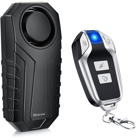 WSDCAM Wireless Bike Alarm with Remote, Bicycle Alarm System Anti Theft