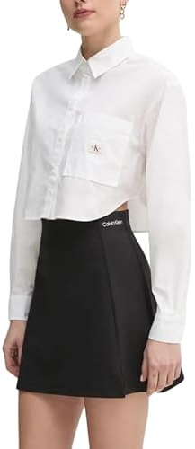 Calvin Klein Damen Flare Rock, Schwarz (Ck Black), S