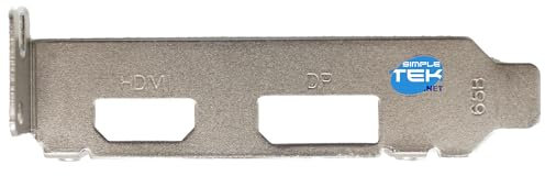 SIMPLETEK - Low Profile Bracket Compatible with GTX 1650 1 U with Two HDMI Ports DisplayPort SFF ITX