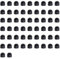 Lot de 50 cache-écrous hexagonaux M16 x 24 x 27 mm, capuchons de protection en plastique pour boulons hexagonaux