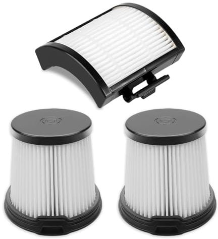3-Pack Filter Replacement for Shark IW1511UK IW3510UK IW3611UKT Vacuum Cleaner, Shark Detect Pro Replacement Filters, 1 HEPA Filter & 2 Pre-motor, Shark Detect Pro Accessories, Reusable & Washable