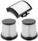 3-Pack Filter Replacement for Shark IW1511UK IW3510UK IW3611UKT Vacuum Cleaner, Shark Detect Pro Replacement Filters, 1 HEPA Filter & 2 Pre-motor, Shark Detect Pro Accessories, Reusable & Washable