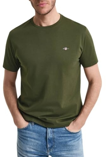 GANT Herren Reg Shield Ss T-Shirt T-Shirt, Grün, M