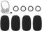 SOULWIT 4 Stück Schutz Mikrofon Schaum Abdecken Pop Filter für Logitech H390/G432/G733, G/H/G Pro/Zone Series Kopfhörer, Mikrofon Abdeckung Windschutz