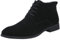 Scarpe in pelle da uomo nere alte – stivaletti da uomo in pelle eleganti moderni stivali in pelle con lacci da uomo, stivali alti con lacci, scarpe Oxford con tacco basso Chelsea, blu 2, 41 EU