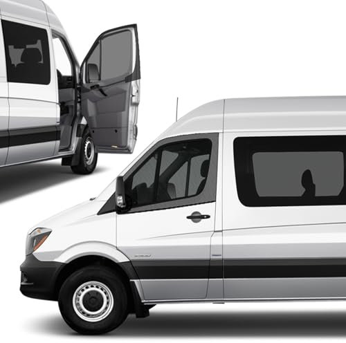 Federedevo Magnetic Bug Screen for Front Doors, Pair Window Bug Screen Compatible with Mercedes Sprinter 2007-2025