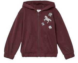 s.Oliver Sweatjacke mit Stickerei- und Pailetten-Details