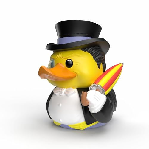 TUBBZ: DC Comics - Penguin Cobblepot Rubber Duck Collectable Toy 9 cm | Official DC Merchandise – Vinyl Figure with Bathtub Display, Gotham Crime Boss, Comic Fan Decor & Novelty Duck Gift