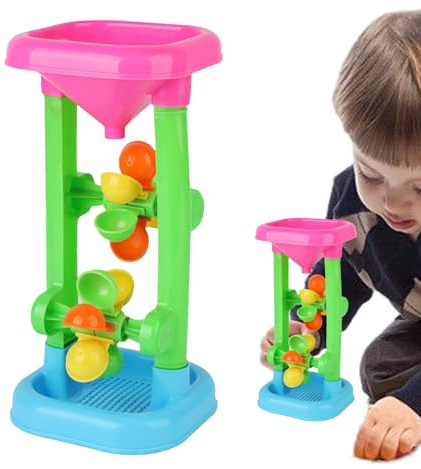Sucritude Sandspielzeug Sand Und Wassermühles, Sandkasten Spielzeug Mühles, Wassermühles Kinder, Strandspielzeug Für Kinder Ab 18 Monaten (Zufällige Farbe)