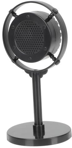 SUPVOX Modèle de Micro Vintage Noir en Abs, Design Léger et Facile à Transporter, Accessoire pour Fêtes et Performances sur Scène
