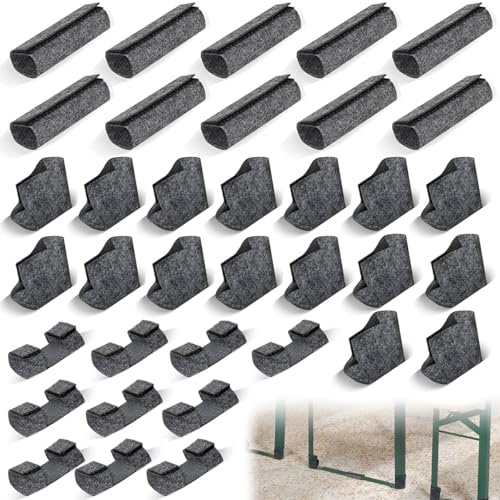 36 Stück Bodenschoner Satz Bodenschoner Bierzeltgarnitur - Filz Bierbank Filzgleiter Bierbank Füße Schoner Tischbeinschützer 6 * 6 * 3,5cm für Bierzeltgarnitur Bankbeinschoner Party GartentischeStühle