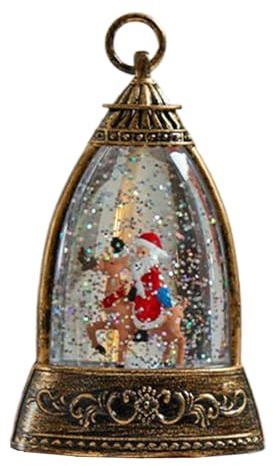 Schneekugeln mit Musik, funkelnde Beleuchtung, batteriebetrieben | Mittelstücke für Weihnachtstische | für Büros, Dekoration, Haus, Schlafzimmer, Büro, Senioren, Nacht, Hof, Bauernhof, Garten