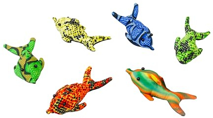 Woru Sandtiere, 1 Tier, Verschiedene Modelle, Größe ca. 7 cm, Frosch, Gekko, Schildkröte, aus verschiedenen Nicht wählbaren Stoffen (Delfin)