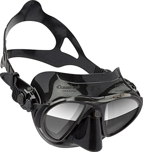 Cressi Nano Taucherbrille, Schwarz HD Linsen, Uni