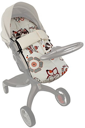 TititNins® - Saco Silla para Stokke NICO.Crudo/Negro [Convertible en Funda de Silla]