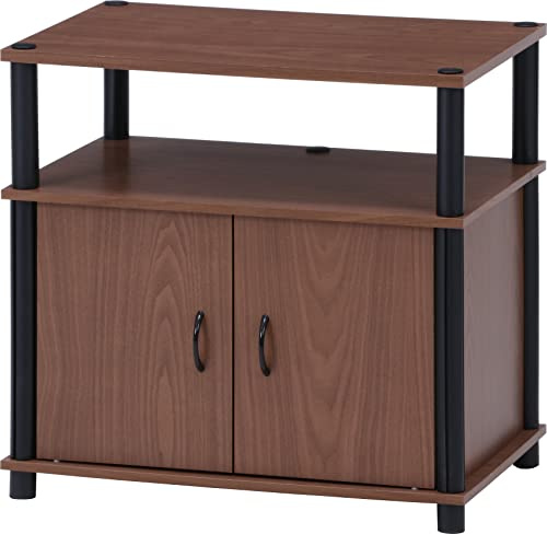 Fuji Boeki 97527 TV Stand, Lowboard, 22 Type, Width 23.6 x Depth 15.6 x Height 22.8 inches (60 x 39.5 x 58 cm), Brown Wood Grain TV Rack with Door Storage, Assembly Product