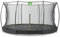 EXIT Toys Silhouette Bodentrampolin - ø427cm - Großes Rundes Inground Gartentrampolin Outdoor für Kinder - Mit Sicherheitsnetz und Fußschutzsystem - Sicherer Einstieg - Gute Sprungkraft - Schwarz