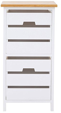 Premier Stylish Storage Newport 2 Drawer Chest Two Slatted Box Drawers Cut-out Handles
