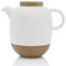 Viva Scandinavia Théière Design en Porcelaine Blanche, avec Couvercle en liège et Bec Anti-Gouttes, 1,2 l Lauren