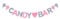 Oblique Unique® Candybar Filz Girlande Banner für JGA Junggesellinnenabschied Hochzeit Geburtstag Party Feier Deko - Rosa und Grau