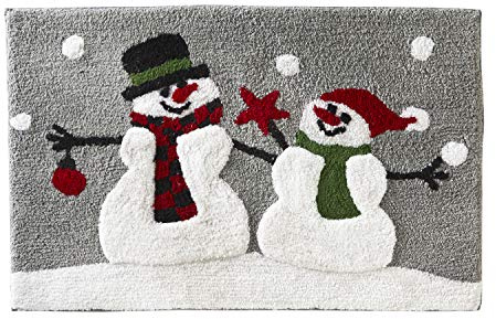 SKL Home by Saturday Knight Ltd. Woodland Winter, Bath Rug, Multicolored | Ultra-plush & absorbent. Anti-slip Latex backing. Great for the bathroom, kitchen & more. Machine washable.
