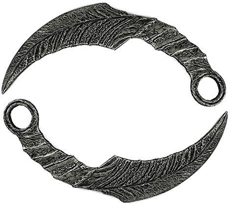Mazikeen Messer Lucifer Kostüm Dolche P5 Harz Cosplay Halloween Requisiten - Schwarz - Einheitsgröße