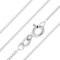 Aeon Jewellery 925 Sterling Silberkette - 2 mm Diamantschliff Gliederkette I 40, 45, 50, 56, 61, 66, 71, 76 cm I Silber Kette Für Stufenlooks, Geschenke oder Anhänger-Ersatz I Poliertuch & Etui