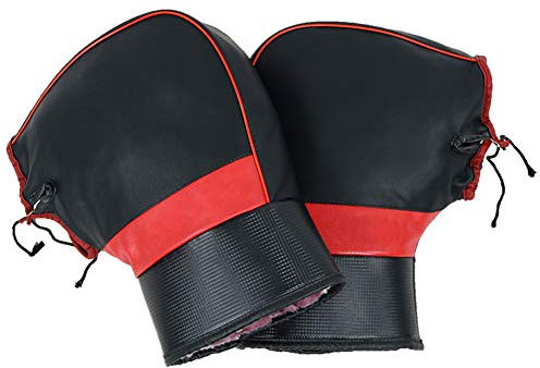 Rollerdecke Winter,Beinschutz Roller Universell Bein Wetterschutz Motorroller,Nässeschutz für Rollerfahrer,Schützt vor Wind,Regen Kälte,Warmen Beinen Knieschützer im Winter für Fahrer (Schwarz Rot)