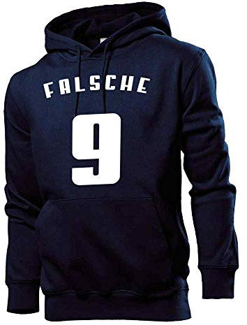 Generisch Shirt84.de Sweat-shirt à capuche pour homme avec numéro 9 - Bleu - Medium