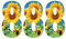 Pack of 3 Sunflower Bin Stickers for Wheelie Bins - 8 ideal for Kitchens Office, Classroom Out Door Wheelie Bins, Dustbin V1098 Packwith®