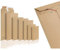 WPTrading - 100 Stück Wellpappe Versandtaschen DIN A4 250 x 353 mm (SW40) selbstklebend Braun - Pappe Versandtasche aus Karton für Büchersendung reißfest - Warensendung Versand Verpackung für Bücher