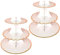 2 Pezzi Supporto Cupcake in Cartone, Alzata Cupcake a 3 Livelli, rotondo Supporto Torta per Tè Pomeridiano, Feste, Compleanni, Matrimoni Baby Shower Dessert Party Decorazioni da Forno (Bianca)