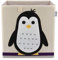 LIFENEY Aufbewahrungsbox mit Pinguin Motiv I Spielzeugbox mit Tiermotiv passend für Würfelregale I Ordnungsbox für das Kinderzimmer I Aufbewahrungskorb Kinder