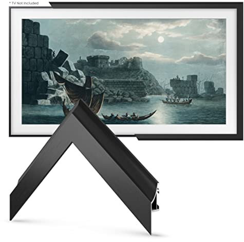 Deco Cadre TV en alliage – Lunette noire anodisée compatible uniquement avec Samsung The Frame TV (32, compatible avec cadre TV 2021-2024)