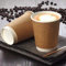 HOT BARGAINS, 100 x 8 oz Brown Double Wall Insulated Disposable Coffee Cups - Kraft Paper Cups for Chocolate Tea, Espresso, and Cold Drinks and Eco-Friendly Hot Cup