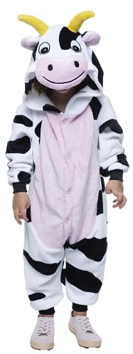 Rubies Disfraz Vaca para niños y niñas, Mono con capucha y cola, Oficial Carnaval, Halloween, Fiestas