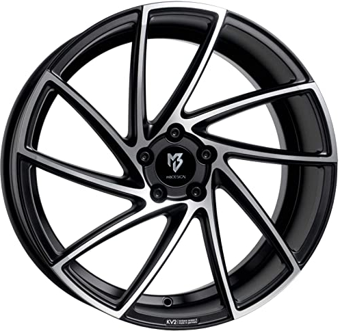 MB Design Felge KV2 8.5Jx19 ET33 5x112 Mattschwarz poliert kompatibel mit Mercedes-Benz B C CLS E GLA SLC SLK