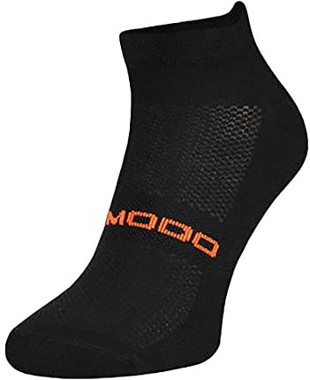 Merino Wool Running Socks | Comodo | Lightweight Cushioned Ankle Sport Socks for Men & Women (3-5, Black)