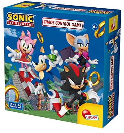 Lisciani - SONIC CHAOS CONTROL - Interaktives Brettspiel – Spiele ab 6 Jahren – Parcours mit Sonic-Figuren – Für 2–4 Spieler – Logik- und Reaktionsspiel – 20 Minuten Spielzeit