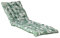 Atout Ciel Coussin matelassé Bicolore pour Bain de Soleil, transat en Tissu déperlant 190x60cm, 4 Variantes, Imprime Vert/Uni Vert