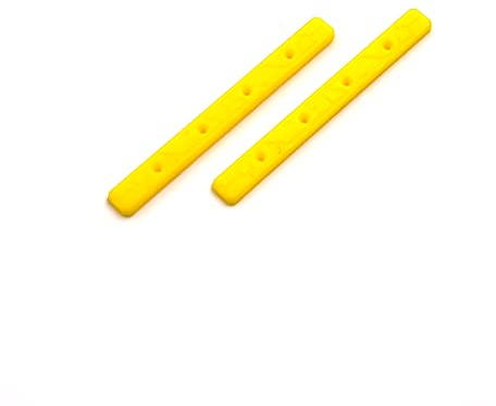 SPITBOARDS Fingerboard Board Rails Boardrails Set of 2 with Screws - Yellow