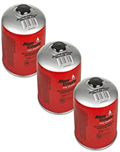 3er Set Gaskartuschen 500gr Butan/Propan MIX Camping Gasgeräte ALPENTECH