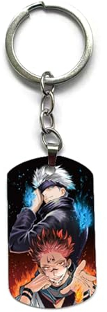 Jujutsu Kaisen Anhänger Satoru Gojo Schlüsselanhänger Otaku Schmuck Yuuji Itadori Schlüsselanhänger Schmuck für Männer Geschenke Sukuna Megumi Fushiguro Dekoration Niedliches Zubehör