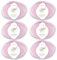 ggh Merino Deluxe - 300g Set (6x50g) - 100% Merinowolle Extrafine zum Stricken in vielen Farben - Farbe 015 - Zartrosa
